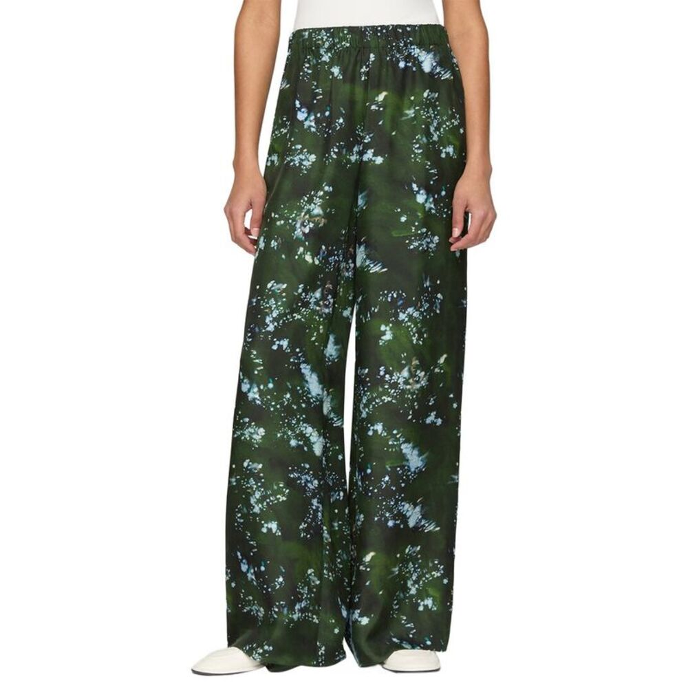 Lafayette 148 New York Womens Plus Riverside Silk Pant